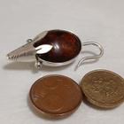Vintage kotimainen design Hopea Hiiri solki rintakoru - pikkukuva 3