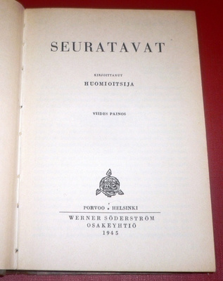 Huomioitsija : Seuratavat   1945