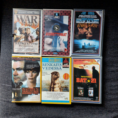 6 kpl Fix VHS kasetteja