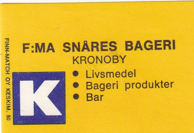 Kronoby, F:ma Snåres Bageri   b592