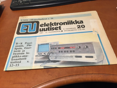 ELEKTRONIIKKA UUTISET 1981 HYVÄ
