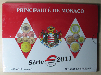 2011 MONACO BU rahasarja 1c- 2euro