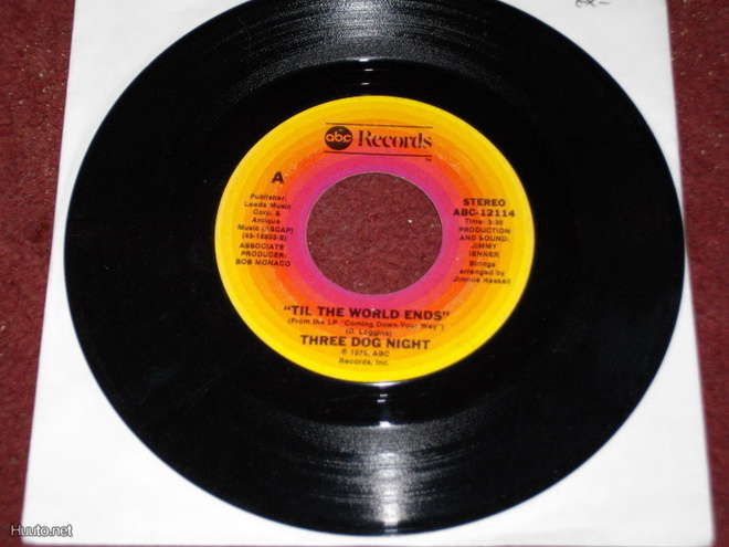 7" THREE DOG NIGHT - Til the world ends - single 1975 EX-