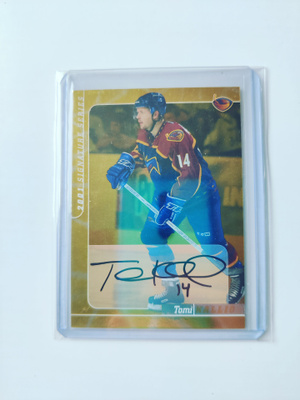 Tomi Kallio 00-01 BAP Gold Signature Series Rookie AU