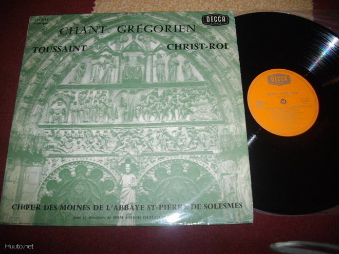 CHANT GREGORIEN - Gregoriaaninen Kuorolaulu - LP 1960's EX-