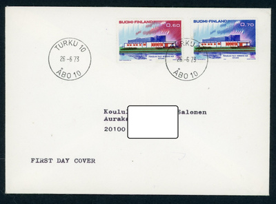 FDC 1973 Pohjola Turku-leima