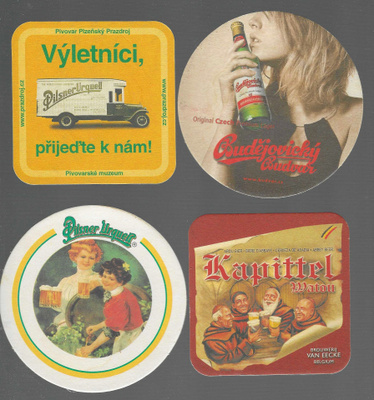 4 KPL LASINALUSIA TSEKKIOLUITA JA BELGIALAINEN OLUT ERI AIH