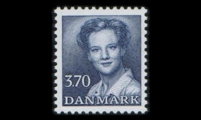 Tanska 795 ** MargretheI 3,70 kr sininen (1984)