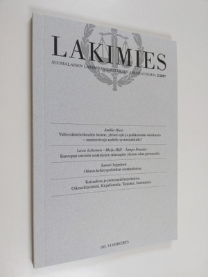 Lakimies 2/2007 : Suomalaisen lakimiesyhdistyksen aikakau...