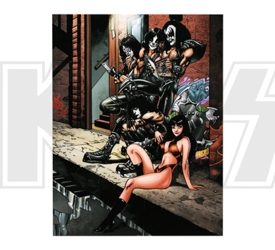 UUSI KISS RETRO POSTIKORTTI (11 x 14 cm) - ILMAINEN TOIMITUS