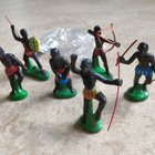 Itä-Saksan (DDR-n) 6 afrikkalaiset soturit (africans) setti - pikkukuva 1