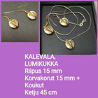 KALEVALA, LUMIKUKKA -rannekoru, pronssi, papuketju - pikkukuva 2