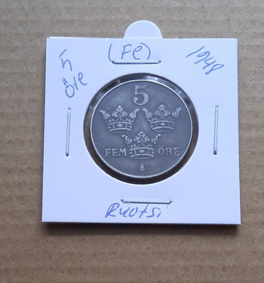 Ruotsi 5 öre (Fe) 1948