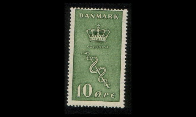 Tanska 177 ** Syöpämerkki 10 öre (1929)