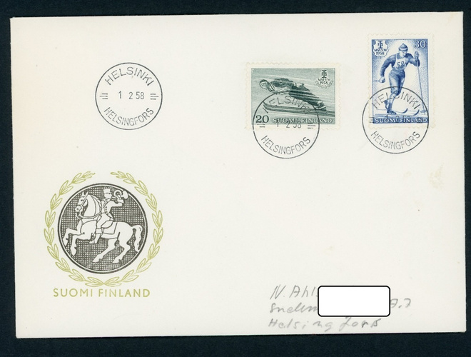 FDC 1958 F.I.S. Hiihdon MM-kilpailut Lahdessa