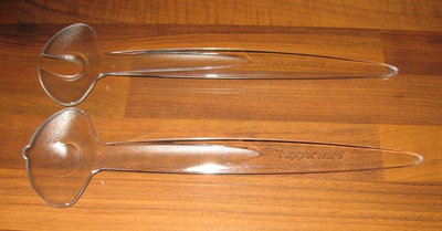 Tupperware Elegance salaattiottimet, kirkas UUSI *