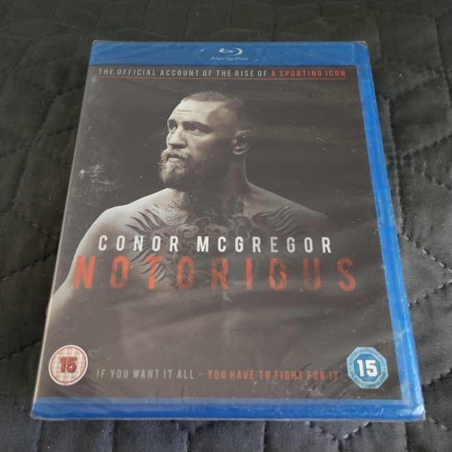 Conor McGregor: Notorious Blu-ray **muoveissa**