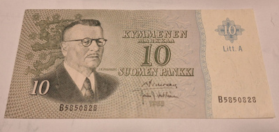 10mk seteli 1963.