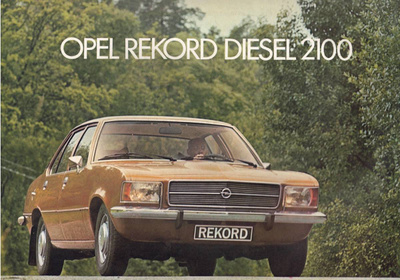 Esite Opel rekord Diesel 2100 1974