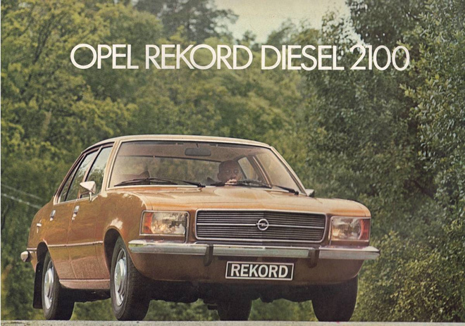 Esite Opel rekord Diesel 2100 1974