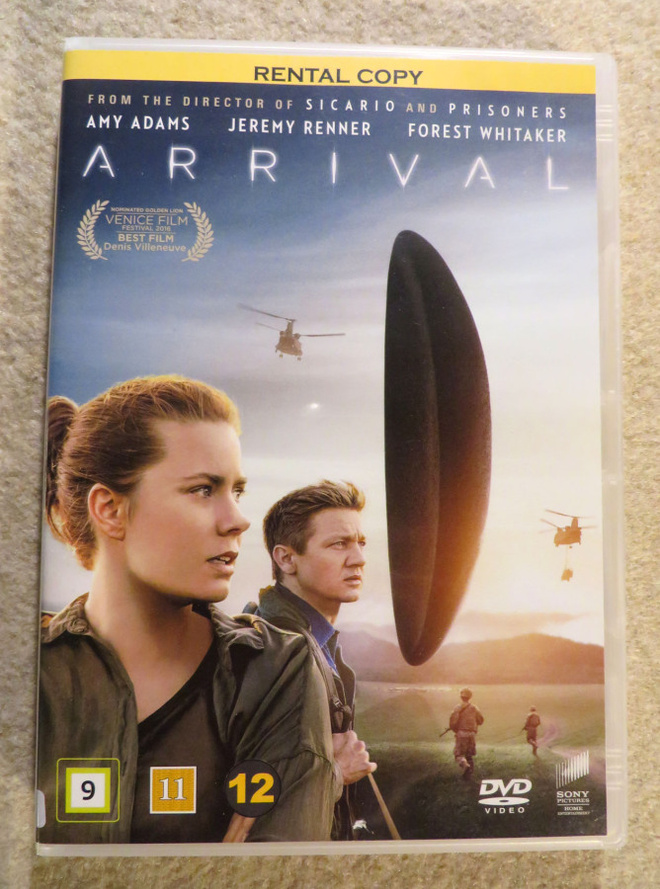Villeneuve: ARRIVAL DVD (Amy Adams) - SciFi - Suomitekstit