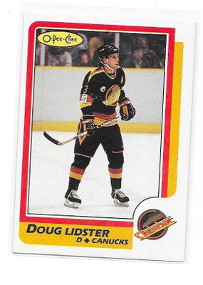 1986-87 OPC #32 Doug Lidster Vancouver Canucks