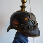 Saksalainen Piikkikypärä WW-1 Nahkakypärä - pikkukuva 1