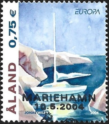 Åland 2004  Eurooppa 0,75 €  EP alareuna LOISTO LaPe 235