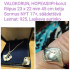 VAKOKORUN HOPEASIIPI -korusetti, hopeinen - pikkukuva 3