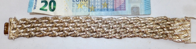 VANHA Rannekoru Hopeaa Design 1971 Suomalainen 61 gr UPEA