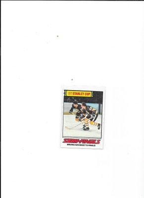 1977-78 Topps #263 Boston Bruins Advance To Finals
