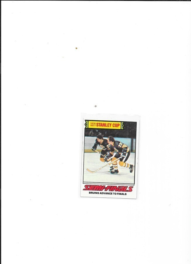 1977-78 Topps #263 Boston Bruins Advance To Finals