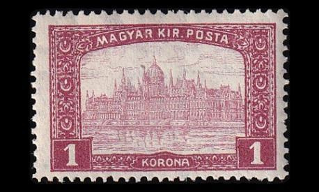 Unkari 203 * Parlamenttirakennus 1 Kr (1916)