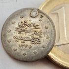 Turkki Ottomaanien Valtakunta 1 Kurush 1293 / n. 1900 Hopeaa - pikkukuva 2