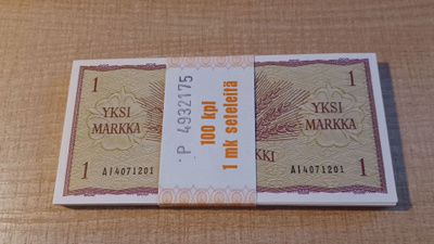 1 mk 1963 AI 4071211 - 20. 10kpl suoraan pakasta. UNC