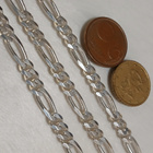 Kotimainen Hopea Figaro Chain kaulakoru 925 - pikkukuva 2