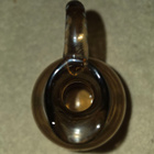 Kaunis savulasinen kaadin / karahvi (hiottu koriste, 18 cm) - pikkukuva 4