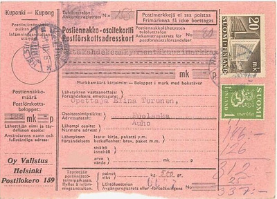 M30 1945  postiennakkopaketti