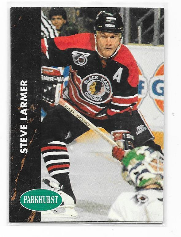 1991-92 Parkhurst #34 Steve Larmer Chicago Blackhawks