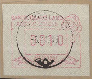 Automaattimerkki 1989 Santa Claus loisto Ylivieska -89