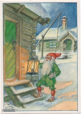 Curt Nyström : Tonttu ja lyhty