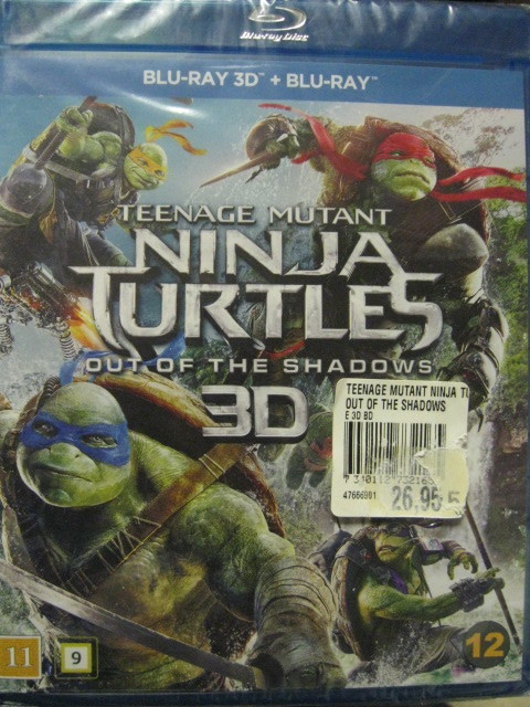 TEENAGE MUTANT NINJA TURTLES 3D BLU-RAY / BLU-RAY