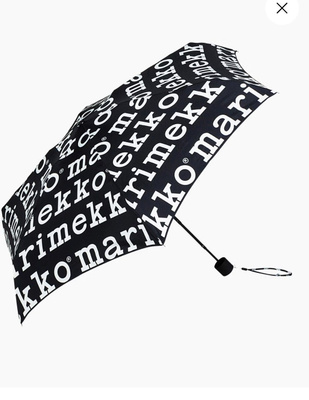 Marimekko minimanual sateenvarjo mustavalkoinen, uusi