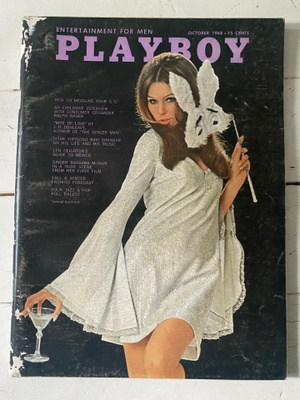 Playboy - october 1968 - hyväkuntoinen