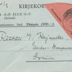 Kirjekortti v 1927, Helsinki-Loviisa - pikkukuva 1