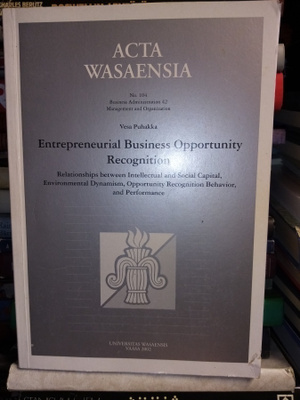 PUHAKKA : Entrepreneurial Business Opportunity Recognition