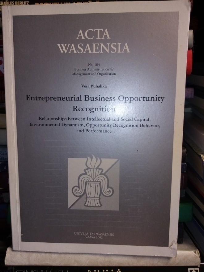 PUHAKKA : Entrepreneurial Business Opportunity Recognition