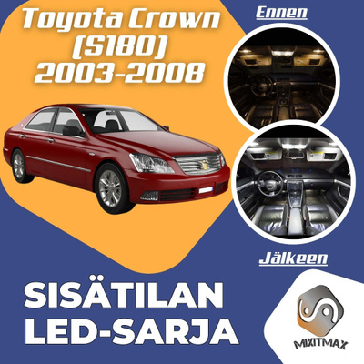 Toyota Crown (S180) Sisätilan LED-sarja 16-osain