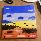 Uniikki ”kesäyön unelma” Canvas taulu - pikkukuva 1