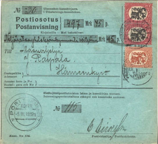 POSTIOSOTUS PORI KONTR.-HÄMEEENKYRÖ